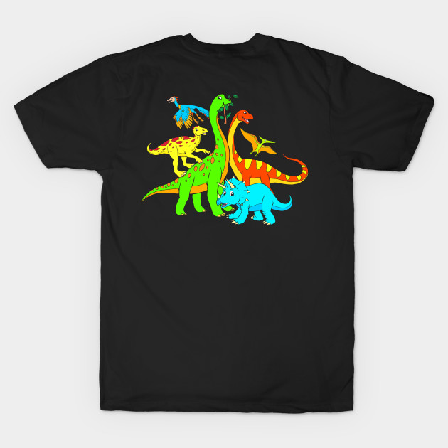 Popular Dinos - Colorful Dinosaur Design for Kids Men Women by samshirts